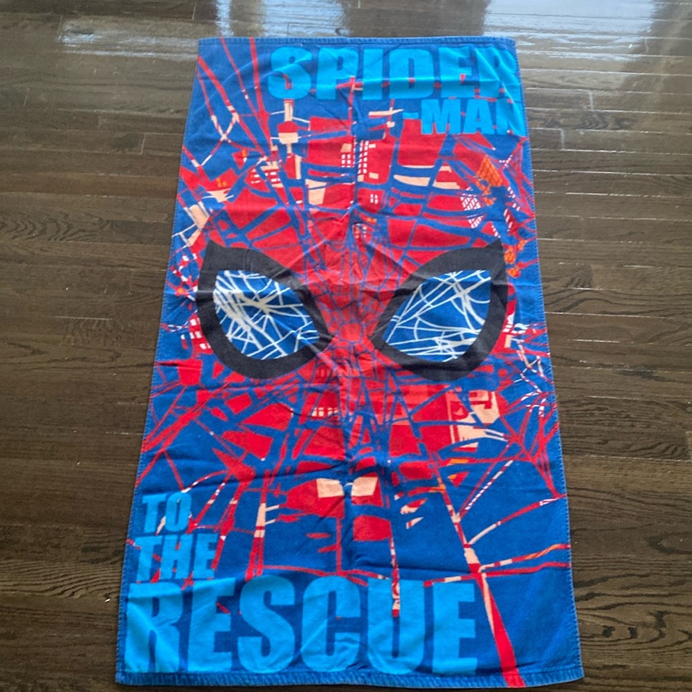 Marvel Spider-Man To The Rescue Beach Towel. 29”x59”